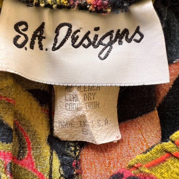 90's Summer Set - Tropical Print - Size Small - S.A.Designs - Picture 9 of 9